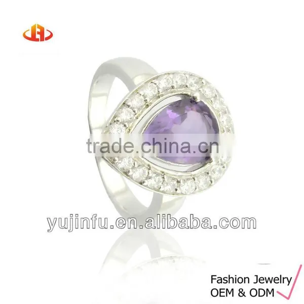 Gorgeous Amethyst Silver Ring Design