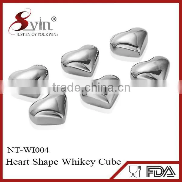 Amazon Hot Steel Whiskey Cubes Stainless Steel Reusable Ice Cube photo-5