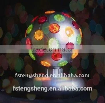 6'' Plastic Rotating Disco Ball Halogen Decor Changing Color LED Party Decor Light photo-2