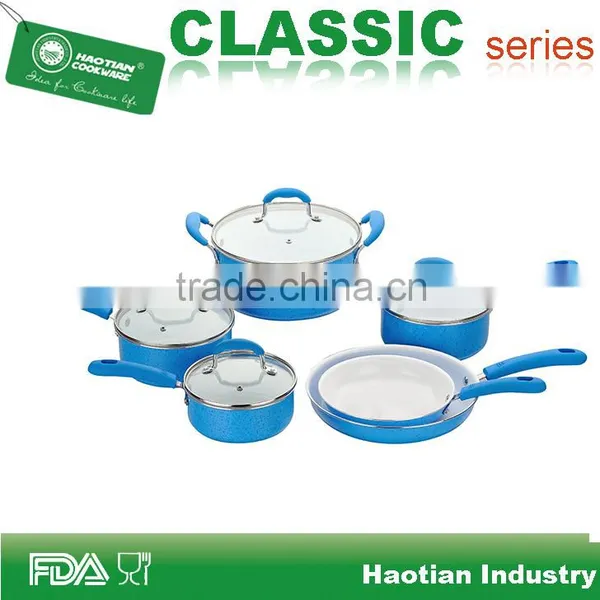 Fake Enamel Pressed Aluminum Cookware Set