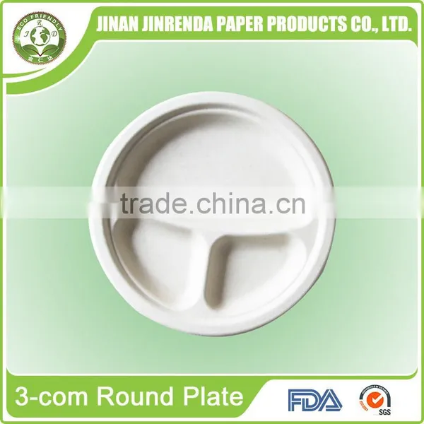 Eco-friendly Sugarcane Tableware 6 Inch Round Plates photo-6