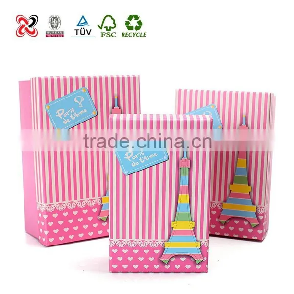 Hot Pink Cardboard Gift Boxes photo-3