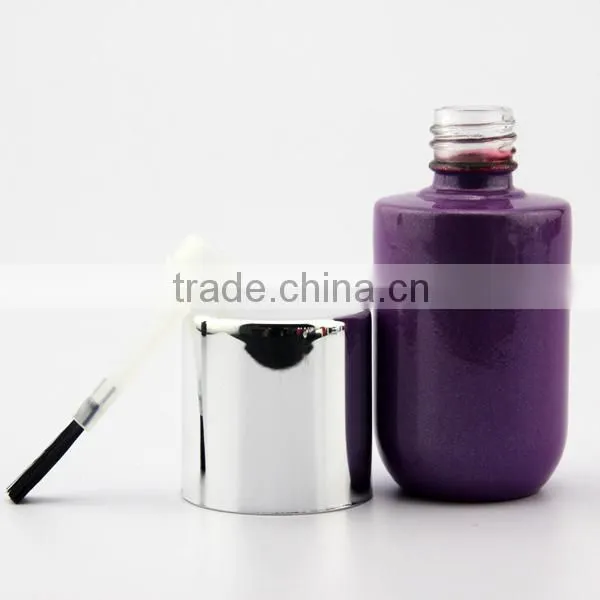 Round Empty Gel Nail Polish Glass Bottle/container uv photo-4