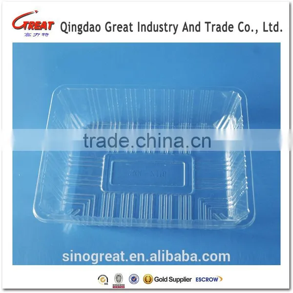 PET Plastic Type and Tray Type Fruit Salad Packaging Tray photo-3