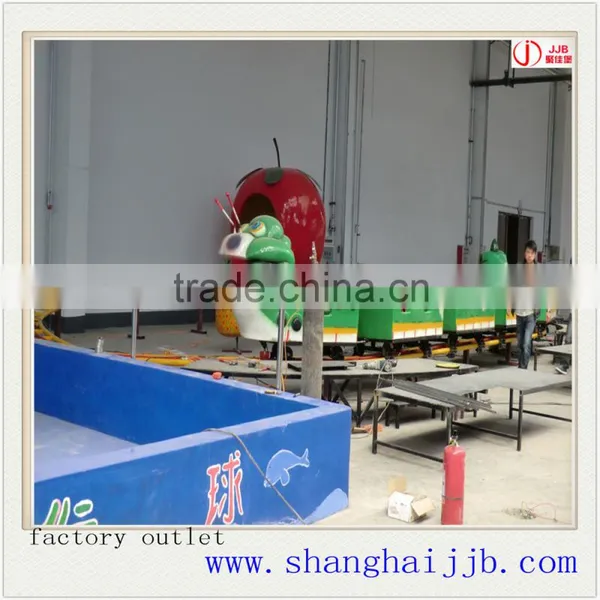 Kids Amusement Rides Small Roller Coaster Big Green Worm Ride for Sale photo-5