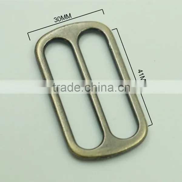 Manufacturers Zinc Alloy Metal Brass Adjustable Strap Buckle Sliders for 40mm Webbing Strap photo-2