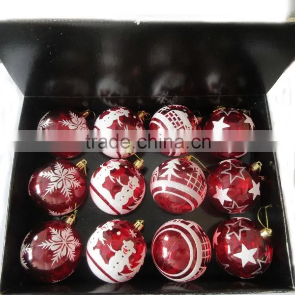 2016 New Design Decorative Transparent Plastic Xmas Ball in PDQ photo-4