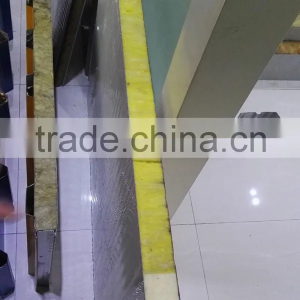 Glass Wool Sandwich Panel for Wall Gavanized Coated Can Use Longlife photo-2