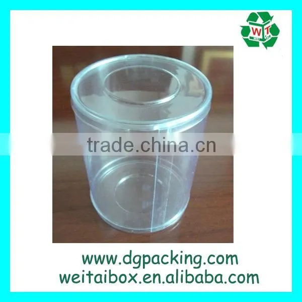 Plastic Clear PVC PP PET Cylinder Tube Packaging Box With Handle Quality Choice photo-3