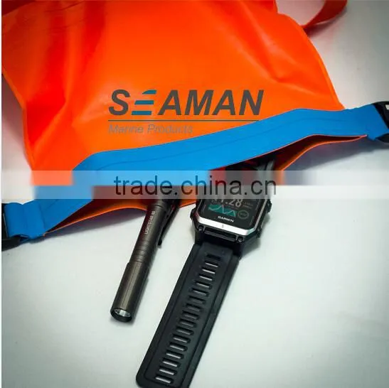 Light and Visible Swim Buoy Inflatable Drybag Float for Open Water Swimmers and Triathletes photo-3