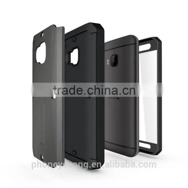 3 in 1 Armor Defender Hybrid Heavy Duty Hard Cover Shockproof Case for HTC ONE M9 photo-2