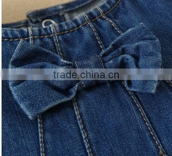 2015 LATEST DESIGN School Girl Cotton Jeans Skirt photo-5