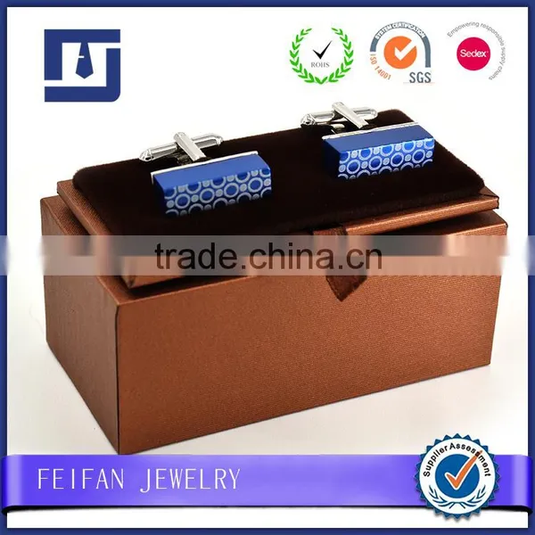 Spot Wholesale Rectangle Cufflinks Box of High-grade Packing Cufflinks Box photo-2