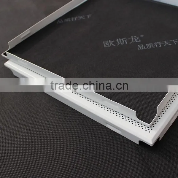 Sound Absorbed Fireproof Perforated Aluminum Sheet Metal Ceiling Tiles / Board photo-5