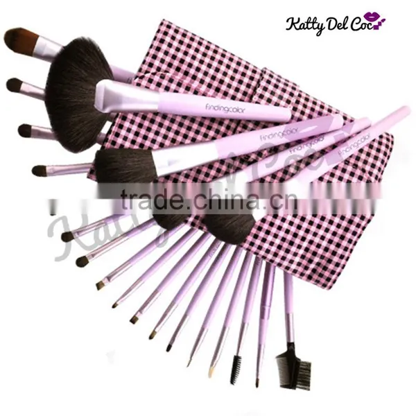 Luxury 21pcs Makeup Brush Goat Hair for Beauty Use With Cosmetic Bag Supplier's Choice photo-3