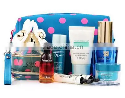 Yiwu Factory Made Nylon Cosmetic Pouch Bag With Handle photo-4