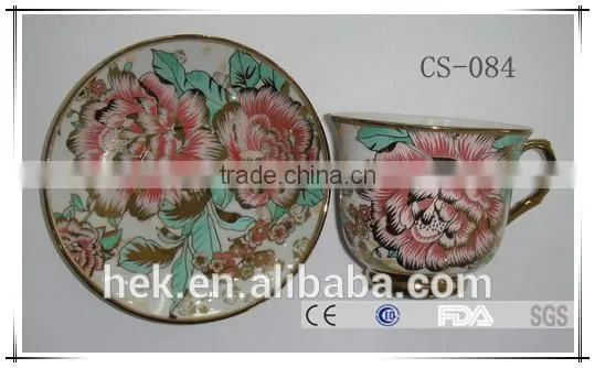 Ceramic Material and Eco-friendly Bulk China Tea Cup and Saucer photo-6