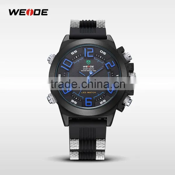 WEIDE Chinese Wholesale Watches Miyota Quartz Movement Led Silicone Watch WH5202