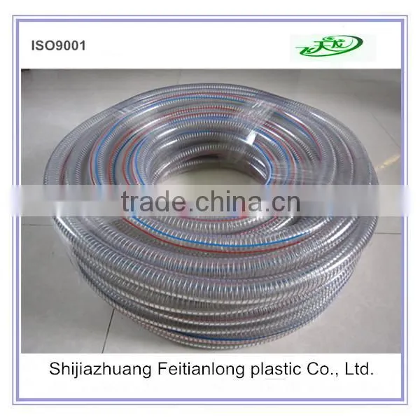 Promotion Price Food Grade Pvc Spiral Steel Wire Reinforced Hose/suction Hose Tube photo-4