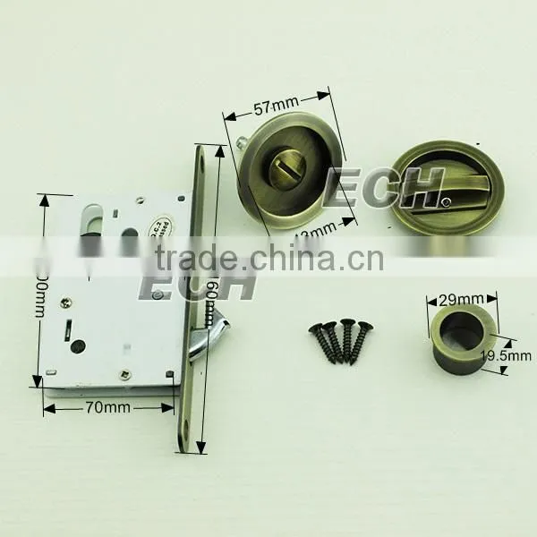 China Supplier Modern Hotel Zinc Alloy Sliding Door Lock photo-5