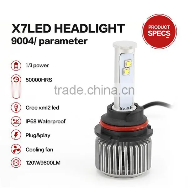 2016 New Design Good Quality 60w 4800lm High-power High-bright 9004 Led Headlight