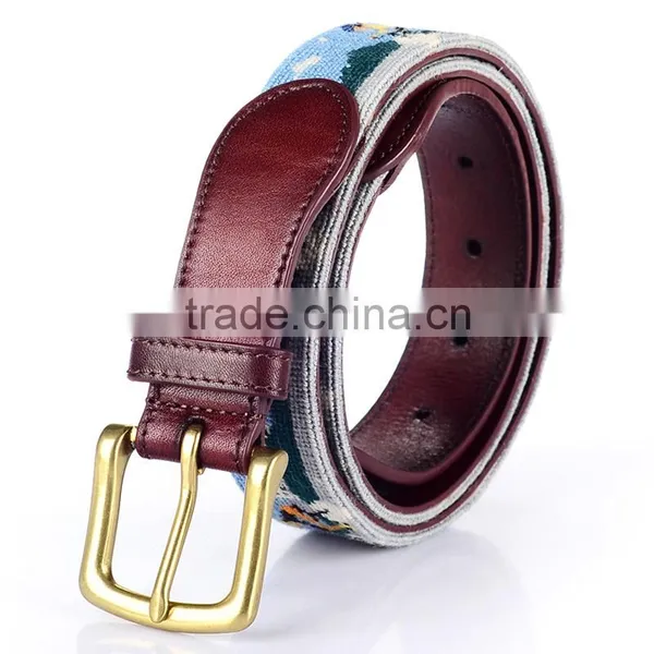 100% Handmade Needlepoint Belt