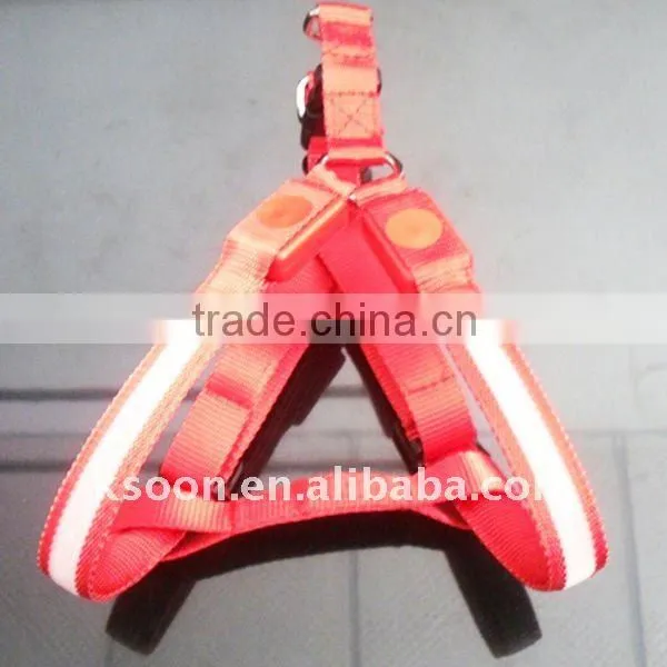 Red Lighted Dog Harness