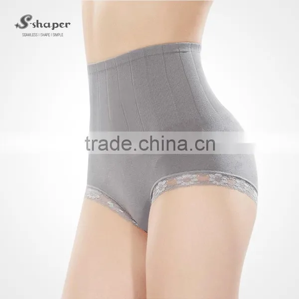 S-SHAPER Women Postpartum Underpants High Waist Abdomen Shaper Seamless Brief photo-2