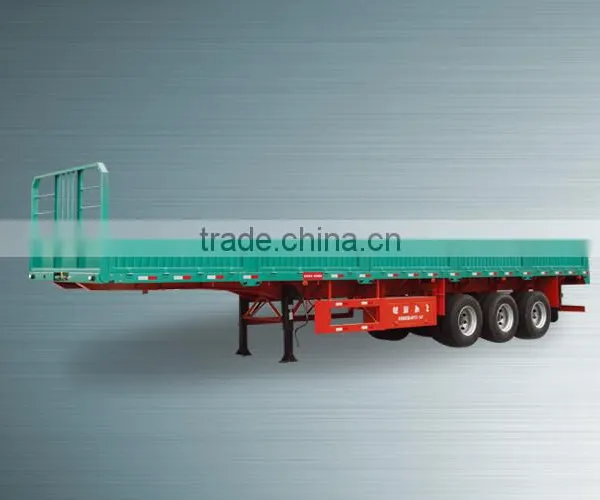 3 Axle 40ft Cargo Semi Trailer / Side Wall Trailer for Sale photo-3