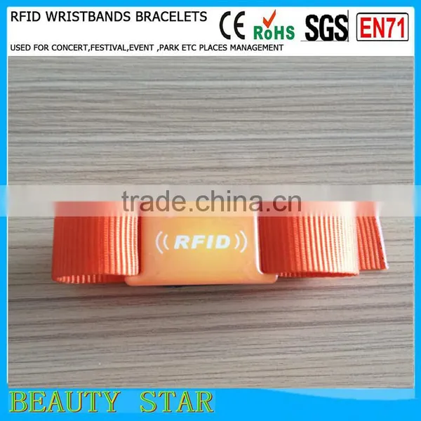 Factory Selling RFID Woven Bracelets , for Party,festival,event Use RFID Woven Bracelets photo-2