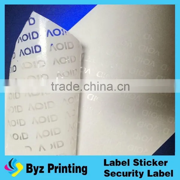 Hot Sale Custom VOID Holographic Security Label Sticker in Lidun Brand photo-5