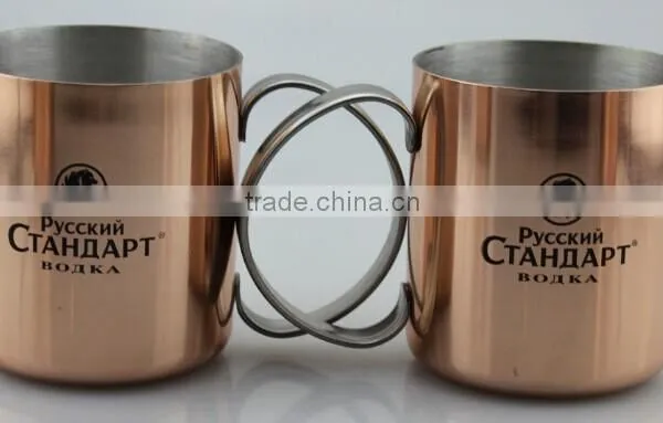 Moscow Mule Copper Cup/solid Bronze Color Mug photo-2
