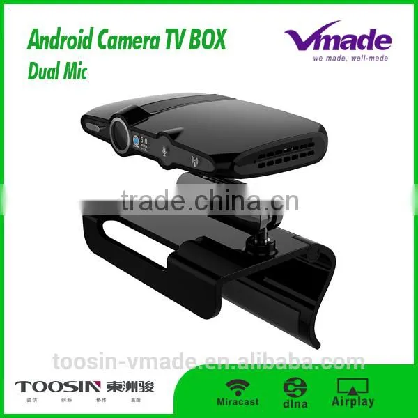 Good player H3 plus Android camera tv box s805 skype usb quad core camera
