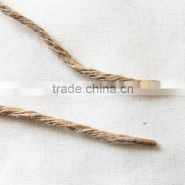 jute handle with two plastic connectors/barbeds jute rope