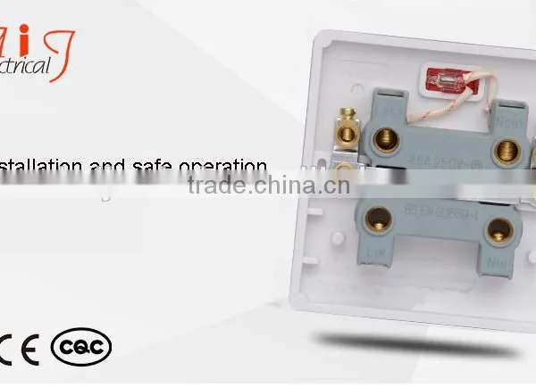 China Supplier 1 Gang 45a DP Light Switchs With Neon photo-4
