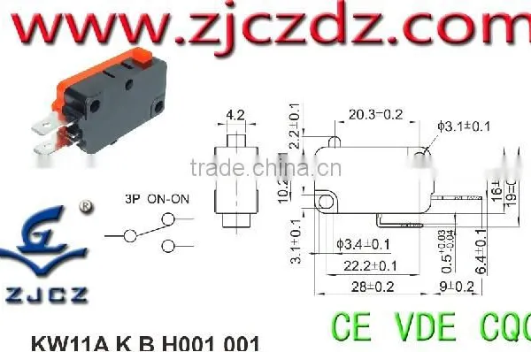 Micro Power Switch for Household Appliances,Snap Action Switch for Oven photo-3