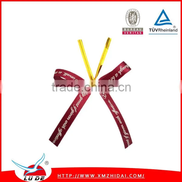 2015 Wholesale Satin Pre-tied Ribbon Bows for Gift Packing photo-5