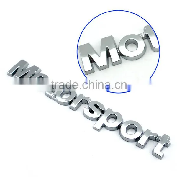 Decoration Chrome Car Body Stickers Motor Sport Sign Letters photo-2