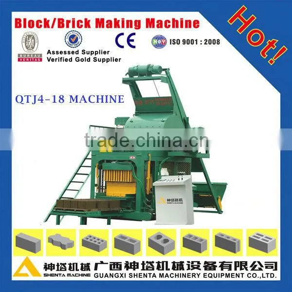 QTJ4-18 Construction Equipment, Automatic Blocks Making Machinery
