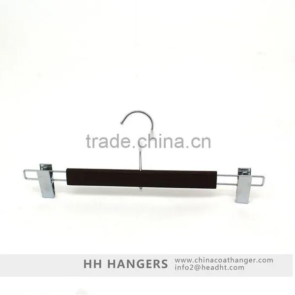 Wholesale High Quality Wooden Bottom Hanger, Wooden Bottom Clips Hanger photo-3