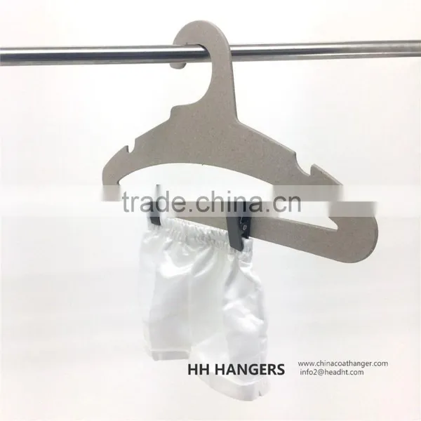 Hot-selling Eco-friendly Recycled Paper Clothes Hanger With Metal Clips photo-2