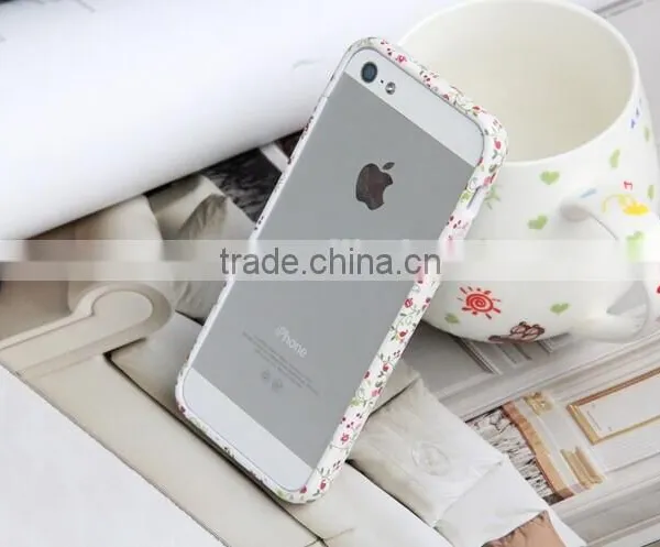 Lovely Country Style For Iphone6 Bumper Case Two Parts With Pastoralism Broken Flower photo-4