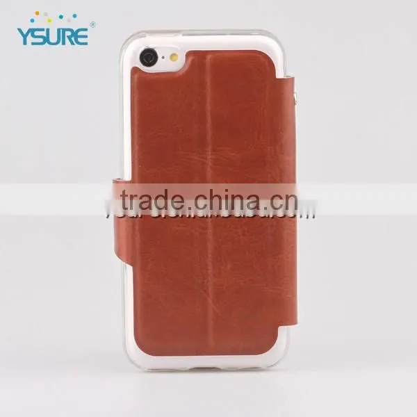 2016 Hot Sales Slim PU Leather Case for Iphone6 With Big Magnet and Support Stand photo-2