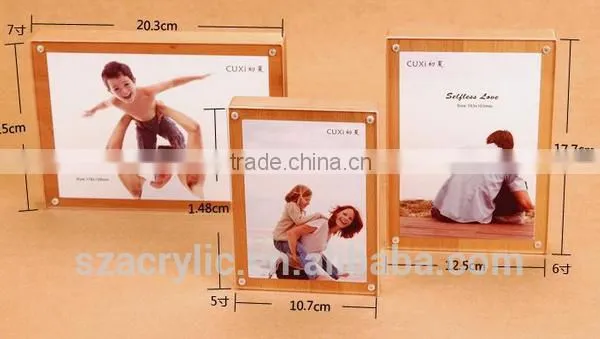 Wooden Acrylic Plexiglass Photo Frame photo-2