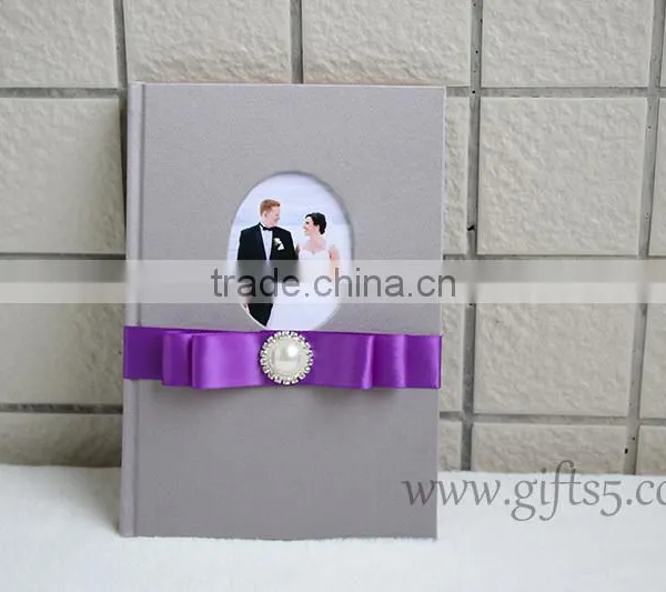 Rustic Wedding Guest Book in Handmade Bridal Book photo-2