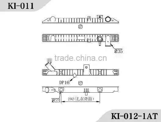 Aftermarket Advance Auto Parts Car Parts Accessories Radiator Plastic Tank for ki a photo-3