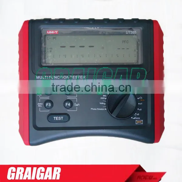 UNI-T UT595 Ramp Slope RCD Phase Consequence Loop/Line Impedance Insulation Resistance Earthing Continuity Tester photo-2