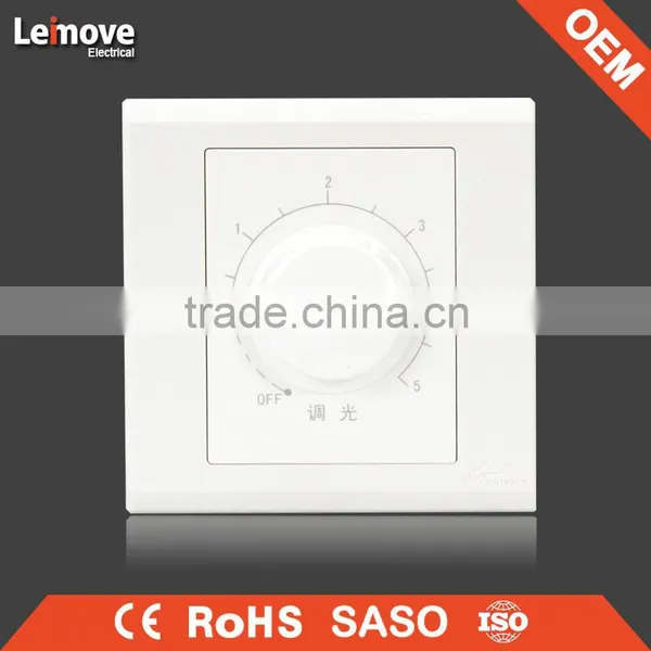High Quality Frosted Faceplate PC White Dimmer Walll Socket photo-2
