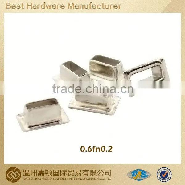 Silver shiny competitive price oval shape groove buckle for canvas