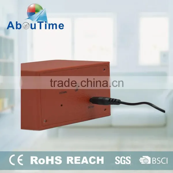 New Cheap Home Decor Cube Digital LED Wooden Alarm Clcok photo-2